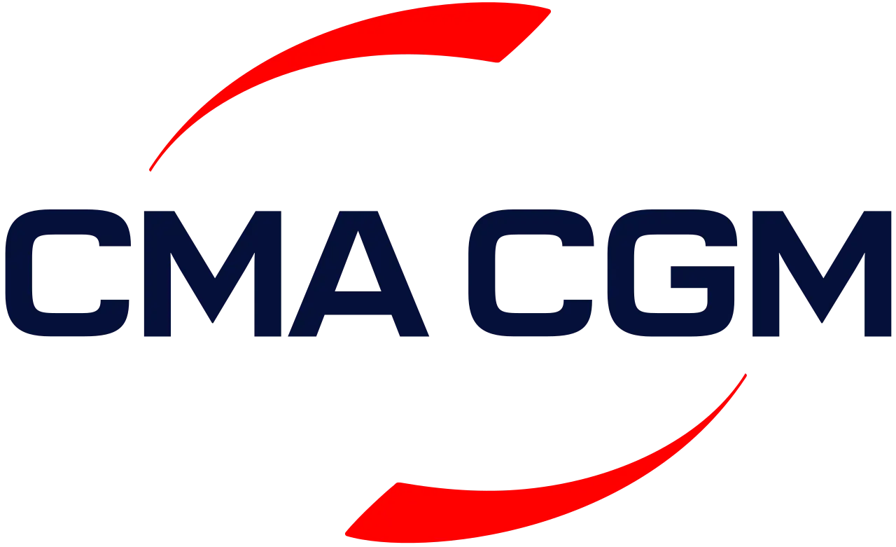 Logo de CMA CGM, leader mondial du transport maritime et de la logistique